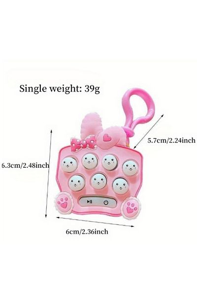 LRS STORE Mini Whack-A-Mole Game with Lights and Sounds Switch Size Cute Fast Eating Game