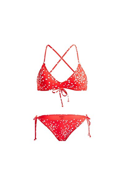 Roxy POPPY RED DANCING DITSY Bikini-Set – Damen/Mädchen