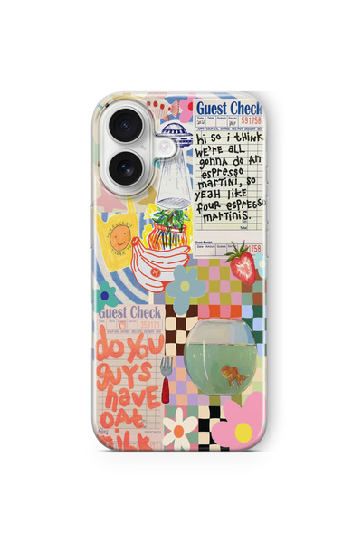 Space Star iPhone 17 Uyumlu Guest Check Tasarım Baskılı Şeffaf Kılıf