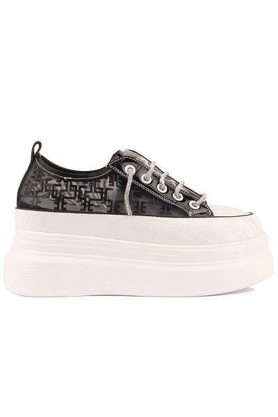 Guja Μαύρο Γυναικείο Sneaker Ψηλή Σόλα 24Y345-9 Z