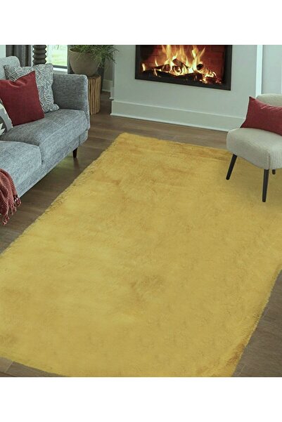 SERİA HALI HARDAL RENK POST HALI SAÇAKLI 160X230 EBAT hardal post