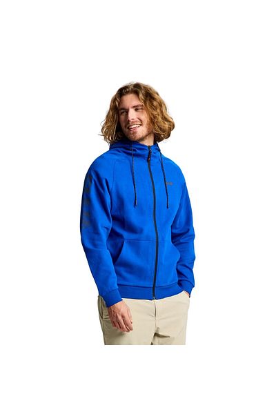 Slam Logo Fz Hoodie Men's Blue Sweatshirt Men's Sweatshirt A106008S00