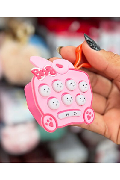 LRS STORE Işıklı Sesli Mini Köstebek Oyunu Anahtar Boy Sevimli Hızlı Yakama Oyunu
