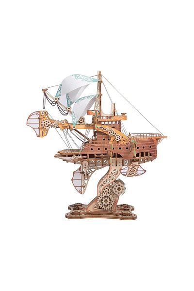 ROKR 3D Puzzle, Ship Around the World in 80 Days, HC, Wood, 421 Pieces