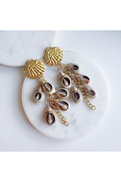 Venus Design Çelik Deniz Kabuğu Sallatılı Küpe