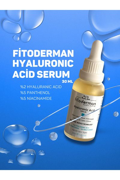 Fitoderman Intense Moisturizing Hyaluronic Serum with Vitamin C and B
