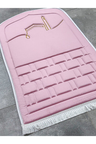 AYHANHOME Minimal Kaaba Patterned Orthopedic Knee Pain-Free Sponge Gift Dowry Purse Fringed Bag Prayer Rug