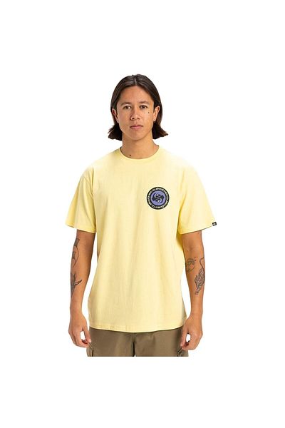 Quiksilver Circle Back Ανδρικό κίτρινο μπλουζάκι Ανδρικό μπλουζάκι Eqyzt08054