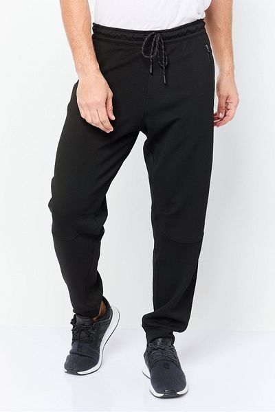 motion Men Sportswear Fit Outdoor Sweatpants, Black