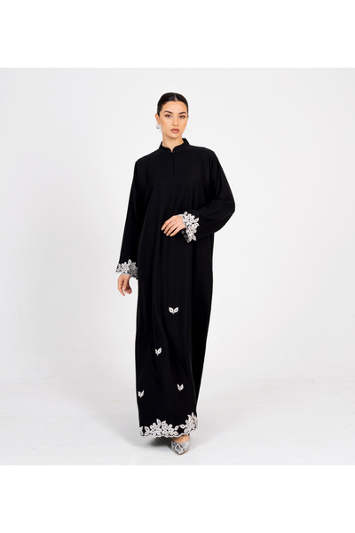 Rosette Abaya Black-R-202532