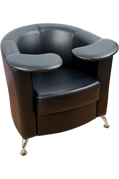 LA PERLA TECH Professional Manicure Sofa Chair with Armrest, High-Density Foam Comfortable Backrest for Nail art