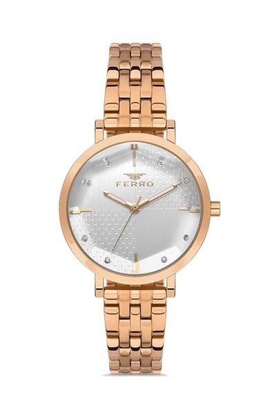 FERRO Rose Steel Cord Women Wrist Watch Fl21252A-C