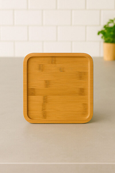 DolphFin Presentation Plate Aesthetic Square Bamboo Plate Serving Plate for Appetizers, Snacks, Breakfast Presentations