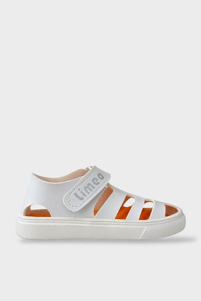 Liger Unisex Velcro Flexible Rubber Sole Orthopedic Children's Sports Sandals White