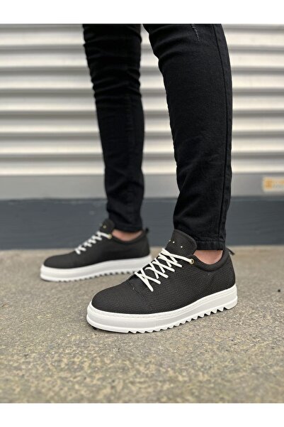 Zerenyus JY152 Cool Багчиклі Лляні Чоловічі Повсякденні Спортивні Класичні Взуття - Чорно-Біле