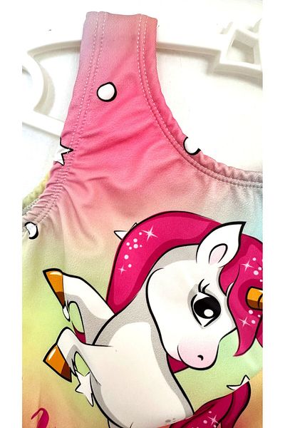 Little Pumpkin Unicorn Printed Swimsuit (Slim Fit, It Is Recommended to Buy 1-2 Sizes Larger)