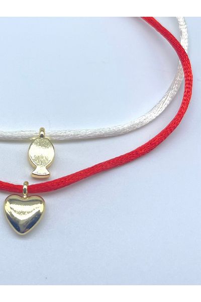 Concept HuBuTU 2 Pieces Minimal Silk Satin Flush Rope Anklet Set