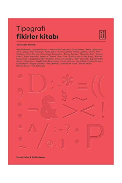 Ketebe Yayınları Tipografi Fikirler Kitabı 40 Ustadan İlhamlar / / Steven Hel...