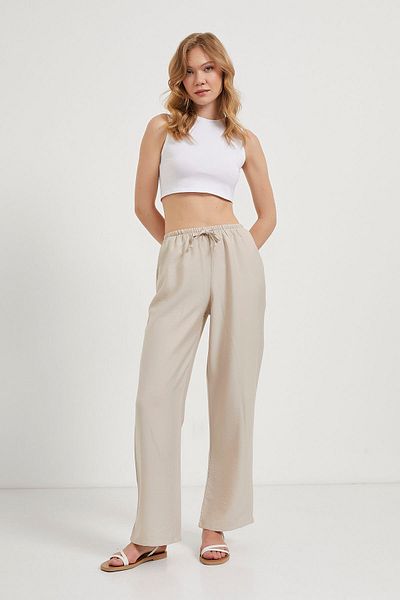Arma Life Women's Elastic Waist Loose Stone Baggy Trousers