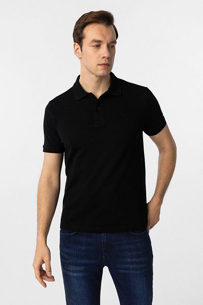 SÜVARİ Μπλουζάκι Polo Collar από βαμβακερό ύφασμα Cavalry Slim Fit