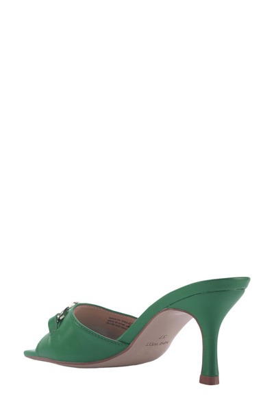 Nine West Γυναικείες παντόφλες με τακούνι DAPLEN 3FX Green