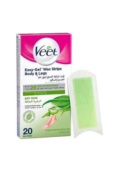 FEET Veet Wax Strips for Dry Skin 20 Strips