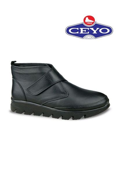 Ceyo Γνήσιο δέρμα Πλήρης Ορθοπεδική Αντιολισθητική Σόλα Γυναικείες Μπότες Velcro Ανθεκτικές στο Ψυχρό CEYO 1056