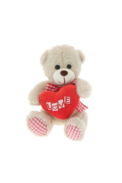 GiftExpress Ursulet plus crem inima Love 20cm