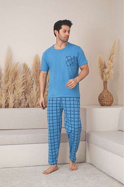 Sude HOMEWEAR Ανδρικό σετ πιτζάμες με κοντομάνικο