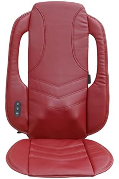 ARES وسادة آي كوزي | مدلك شياتسو للظهر | علاج حراري | قابلة للطي (أحمر نبيذي)