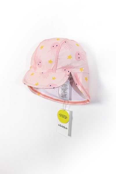 LOSAN Patterned Neck Protection Extended Visor Sun Protection Beach and Daily Baby Girl Hat