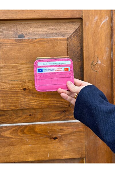 TANIS حامل بطاقات بنمط التمساح للتفكير الجيد