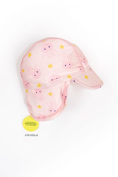 LOSAN Patterned Neck Protection Extended Visor Sun Protection Beach and Daily Baby Girl Hat