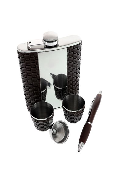 GiftExpress Glass Gift Set with Glasses and Pen
