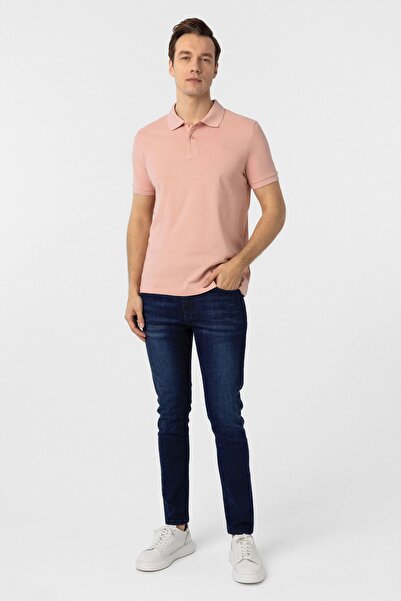 SÜVARİ Μπλουζάκι Polo Collar από βαμβακερό ύφασμα Cavalry Slim Fit