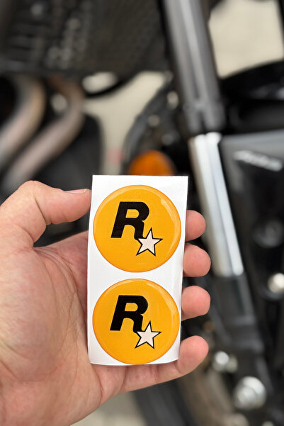 Banxtre ملصق لاصق على شكل قطرة من Rockstar باللون البرتقالي للدراجات النارية ...