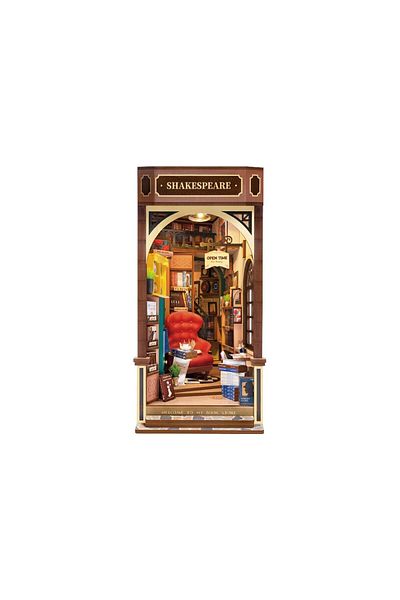 Rolife 3d Puzzle, Diy Shakespeare's Library Booknook, , 194 Pieces