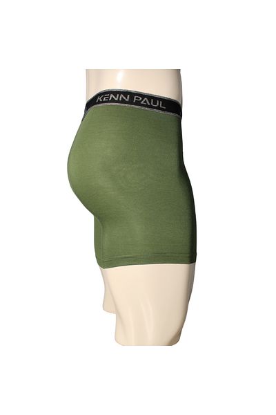 Kennpaul Bamboo Long Leg Sports Boxers - Khaki, Breathable, Comfortable