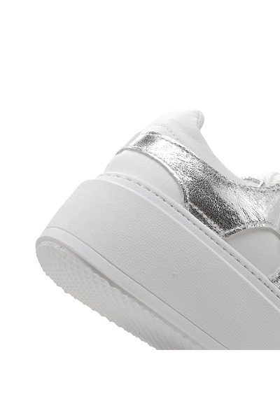 Tmall Pantofi sport pentru femei, D1301, din piele ecologică, argintii