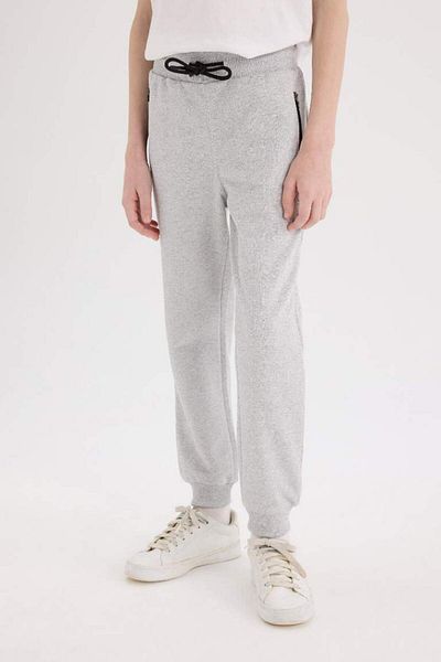 DeFacto New Season Boy's Basic Plain Sweatpants with Elastic Waist and Legs