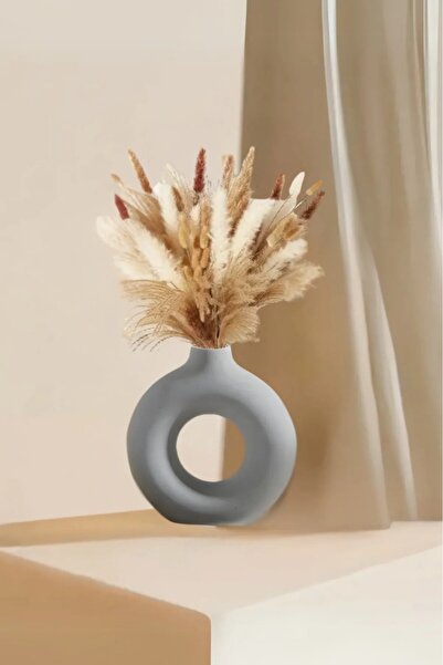 lambader İskandinav Tarzı Bohem 12 cm Vazo Pinterest Pampas Vazosu Dekoratif Salon Aksesuarı Masa Süsü
