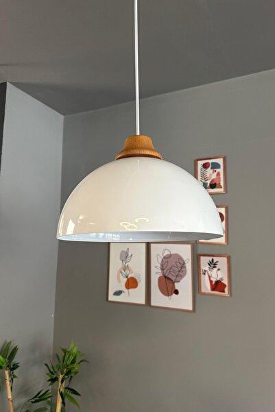 Bamyum Yimpi J Ahşap Başlık Avize Sarkıt Lamba Salon Mutfak Avizeleri Pastane...