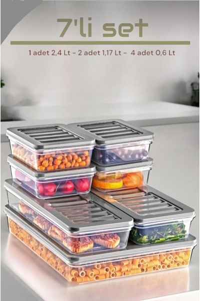 VİZYON Refrigerator Organizer Set Ice Cube Storage Container Set Ice Cube Container