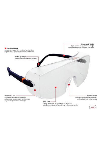 Starline G-039A-C Transparent Antifog Protective Glasses