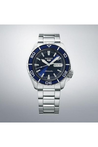 Seiko Stainless Steel Analog Blue Dial Men's Watch