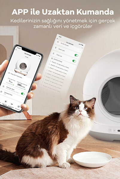 Whirtz Akıllı Otomatik Kedi Tuvaleti