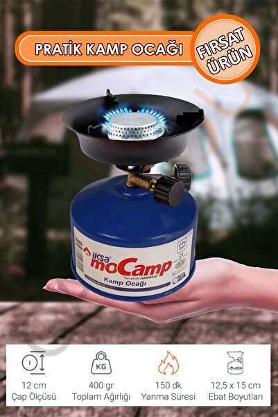 garaccu Portatif Mocamp Kamp Ocağı Piknik Ocağı, Minik Tüp (Çakmak Gazı İle D...