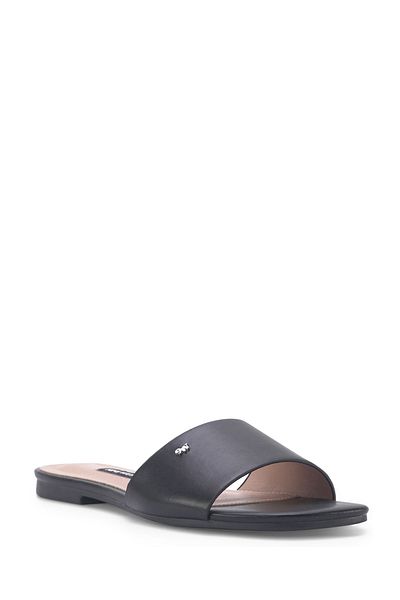Nine West Peace 3fx Siyah Kadın Düz Terlik
