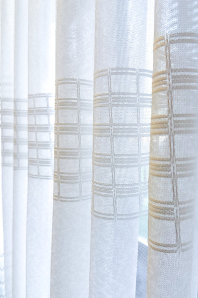 Brillant Tül Perde Keten Zemin Kırık Beyaz Yeni Sezon Tül Sık Pileli