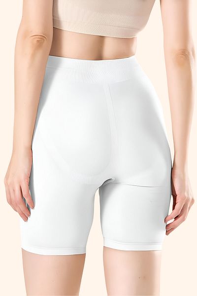 Jacarsman Women's Casual Dress under Long Long Shorts Corset White Color